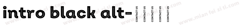 intro black alt字体转换